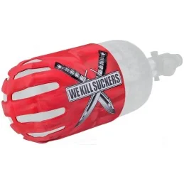 GRIP DE BOUTEILLE BUNKER KINGS KNUCKLE BUTT WKS KNIFE ROUGE