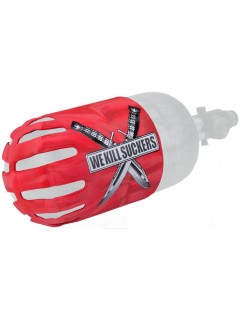 GRIP DE BOUTEILLE BUNKER KINGS KNUCKLE BUTT WKS KNIFE ROUGE