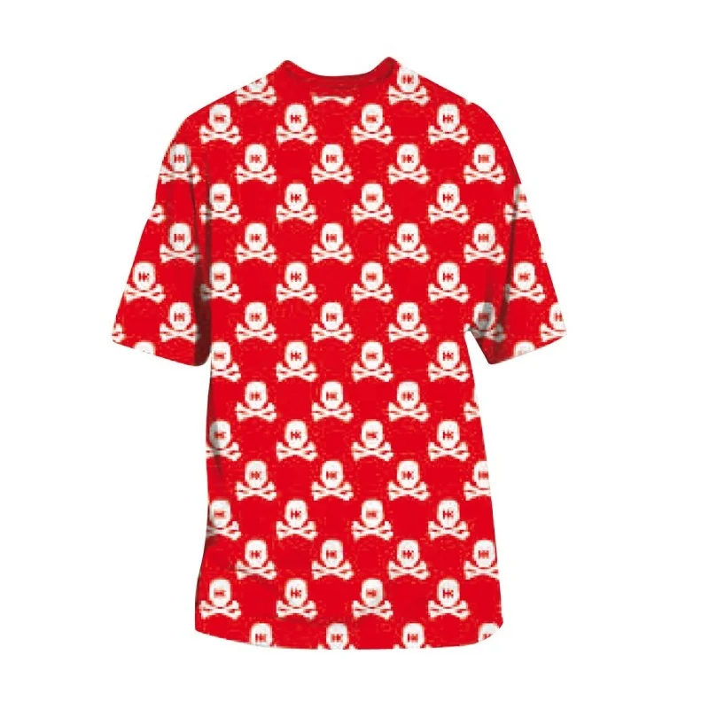 T-SHIRT HK ALL OVER RED WHITE 