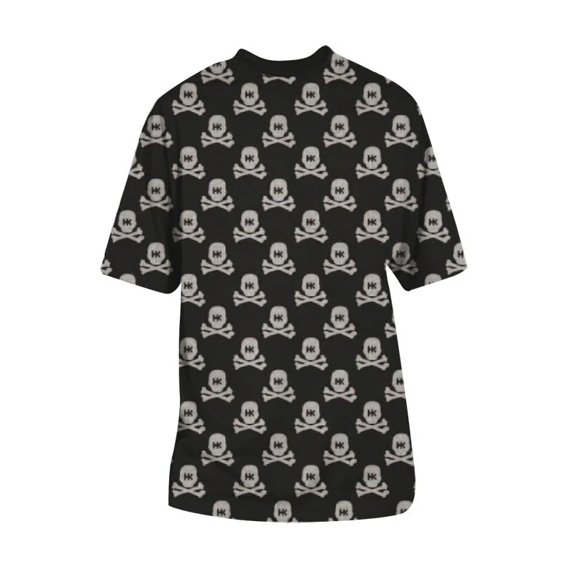 T-SHIRT HK ALL OVER BLACK GREY 