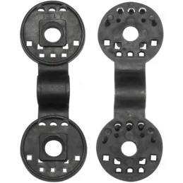 CLIP ROND NOIR ∅4CM POUR FILET PAINTBALL (l'unité)