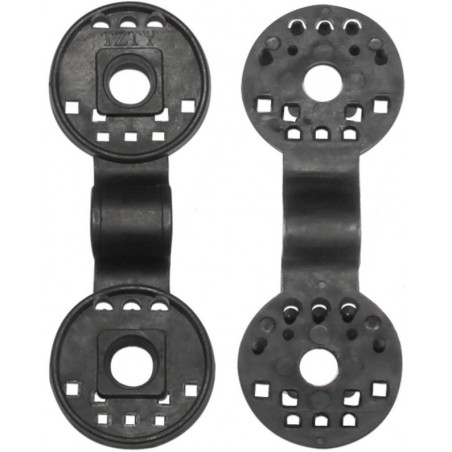 CLIP ROND NOIR ∅4CM POUR FILET PAINTBALL (l'unité)