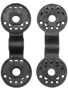 CLIP ROND NOIR ∅4CM POUR FILET PAINTBALL (l'unité)