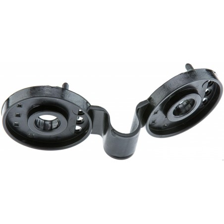 CLIP ROND NOIR ∅4CM POUR FILET PAINTBALL (l'unité)