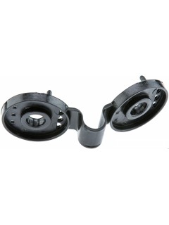 CLIP ROND NOIR ∅4CM POUR FILET PAINTBALL (l'unité)