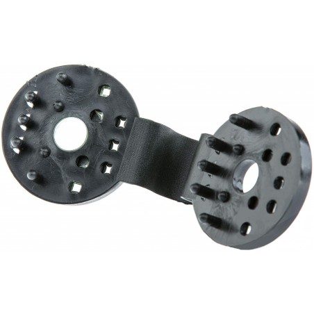 CLIP ROND NOIR ∅4CM POUR FILET PAINTBALL (l'unité)