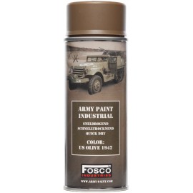 BOMBE PEINTURE MILITAIRE FOSCO US OLIVE 1942 (400ml)