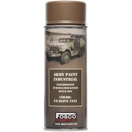 BOMBE PEINTURE MILITAIRE FOSCO US OLIVE 1942 (400ml)