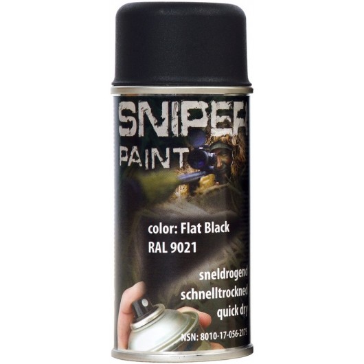 BOMBE PEINTURE MILITAIRE FOSCO FLAT BLACK (150ml)