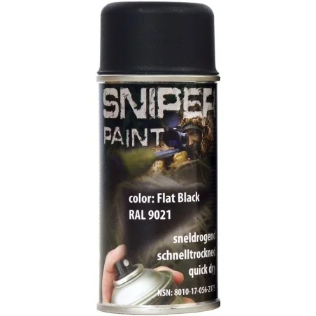 BOMBE PEINTURE MILITAIRE FOSCO FLAT BLACK (150ml)