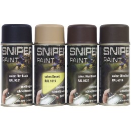 BOMBE PEINTURE MILITAIRE FOSCO FLAT BLACK (150ml)