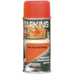 PEINTURE DE MARQUAGE FOSCO FLUO ROUGE/ORANGE (bombe 150ml)