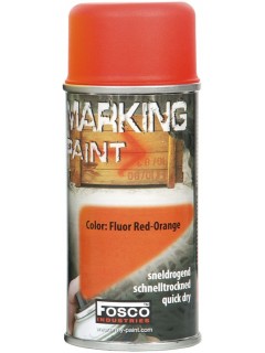 PEINTURE DE MARQUAGE FOSCO FLUO ROUGE/ORANGE (bombe 150ml)