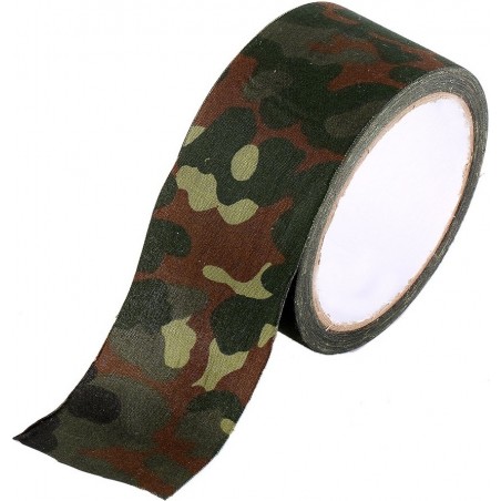 RUBAN ADHÉSIF TEXTILE CAMOUFLAGE FLECKTARN (5cm x 5m)