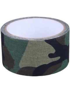 RUBAN ADHÉSIF TEXTILE CAMOUFLAGE WOODLAND (5cm x 5m)