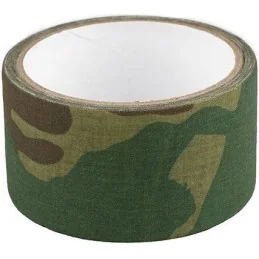 RUBAN ADHÉSIF TEXTILE CAMOUFLAGE WOODLAND (5cm x 5m)