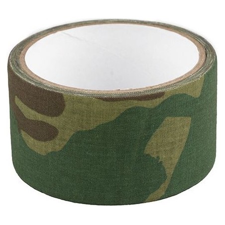 RUBAN ADHÉSIF TEXTILE CAMOUFLAGE WOODLAND (5cm x 5m)