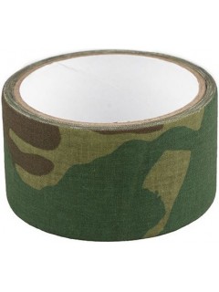 RUBAN ADHÉSIF TEXTILE CAMOUFLAGE WOODLAND (5cm x 5m)