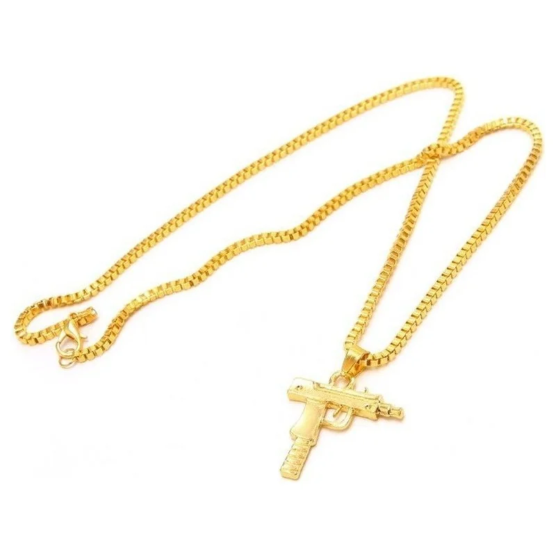 COLLIER CHAÎNE + PENDENTIF SUPREME UZI OR