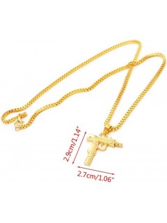 COLLIER CHAÎNE + PENDENTIF SUPREME UZI OR