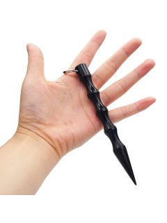 KUBOTAN PORTE-CLÉS ALU POINTU NOIR