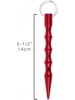 KUBOTAN PORTE-CLÉS ALU POINTU ROUGE