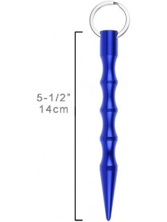 KUBOTAN PORTE-CLÉS ALU POINTU BLEU