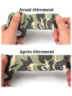 RUBAN CAMOUFLAGE EXTENSIBLE AUTO-ADHÉSIF JUNGLE