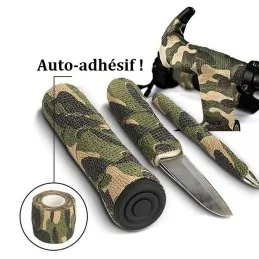 RUBAN CAMOUFLAGE EXTENSIBLE AUTO-ADHÉSIF JUNGLE