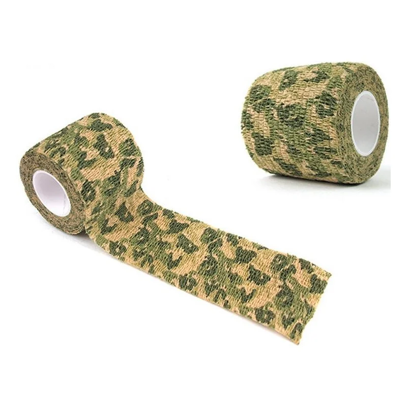 RUBAN CAMOUFLAGE EXTENSIBLE AUTO-ADHÉSIF GRASS GREEN