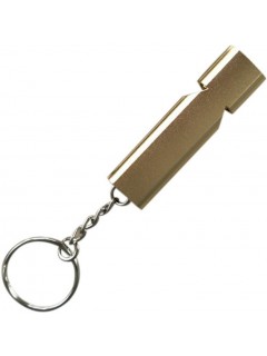 SIFFLET D'URGENCE PORTE-CLÉS (150 dB) ALU GOLD