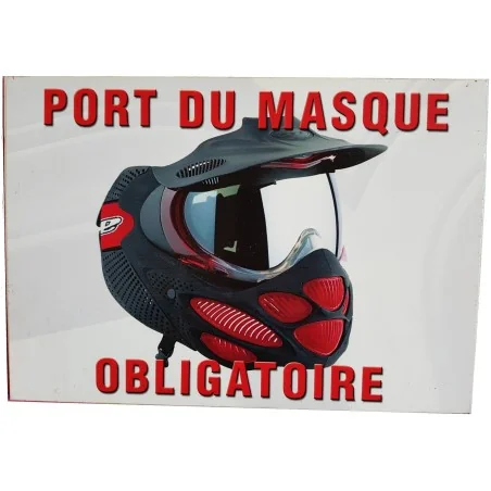 PANNEAU PORT DU MASQUE OBLIGATOIRE BLANC