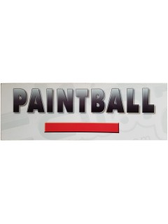 PANNEAU PAINTBALL DIRECTIONNEL BLANC