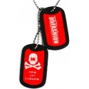 PENDENTIF DOG TAGS HK ARMY ROUGE