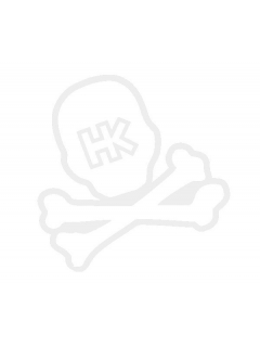 STICKER HK ARMY SKULL CAR BLANC