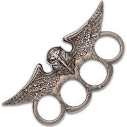 POING AMÉRICAIN MÉTAL EAGLE LIGHT ARGENT