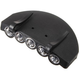 LAMPE À CLIP 5 LED POUR VISIÈRE/CASQUETTE NOIR