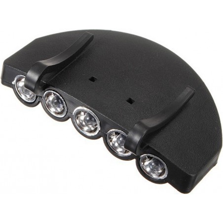 LAMPE À CLIP 5 LED POUR VISIÈRE/CASQUETTE NOIR