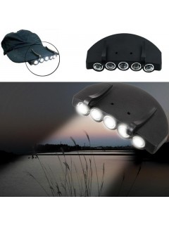 LAMPE À CLIP 5 LED POUR VISIÈRE/CASQUETTE NOIR