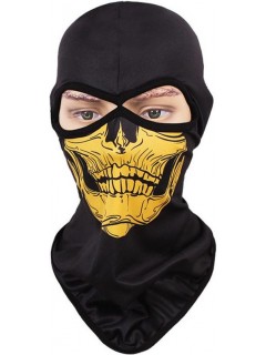 CAGOULE POLYESTER 2 TROUS SKULL JAUNE