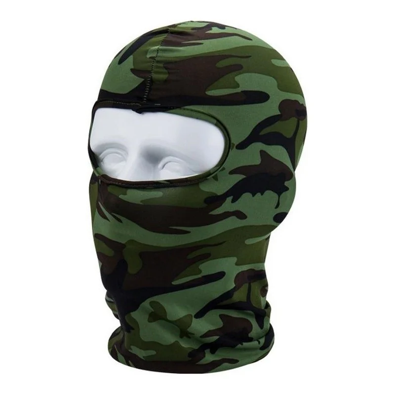 CAGOULE MULTIFONCTION LYCRA 1 TROU CAMOUFLAGE JUNGLE