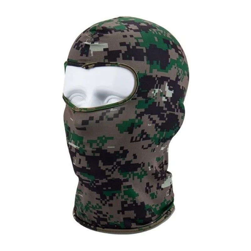 CAGOULE MULTIFONCTION LYCRA 1 TROU CAMOUFLAGE DIGITAL