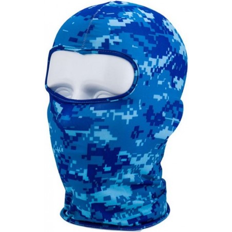 CAGOULE MULTIFONCTION LYCRA 1 TROU BLEU DIGITAL