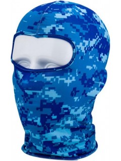 CAGOULE MULTIFONCTION LYCRA 1 TROU BLEU DIGITAL