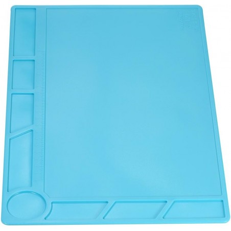 TAPIS D'ENTRETIEN/SOUDURE SILICONE BLEU S-120 (34x23cm)