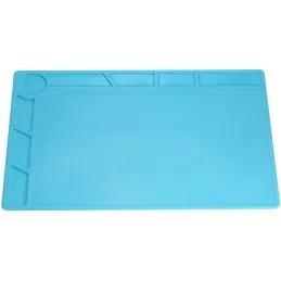 TAPIS D'ENTRETIEN/SOUDURE SILICONE BLEU S-120 (34x23cm)