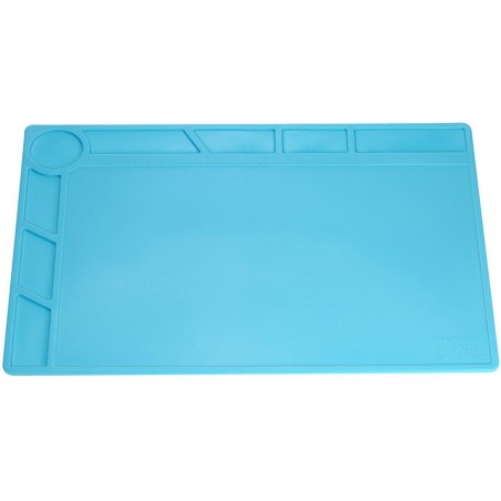 TAPIS D'ENTRETIEN/SOUDURE SILICONE BLEU S-120 (34x23cm)