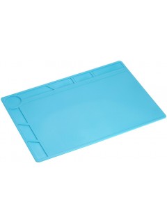 TAPIS D'ENTRETIEN/SOUDURE SILICONE BLEU S-120 (34x23cm)