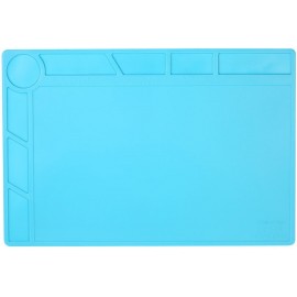 TAPIS D'ENTRETIEN/SOUDURE SILICONE BLEU S-120 (34x23cm)