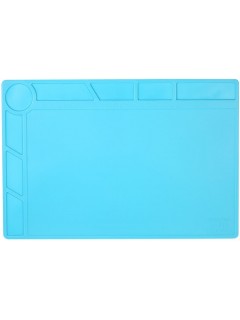 TAPIS D'ENTRETIEN/SOUDURE SILICONE BLEU S-120 (34x23cm)